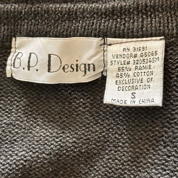 Womens Christmas Sweater S Embellished Poinsettia Beaded Embroidered Ugly Not - Picture 7 of 9